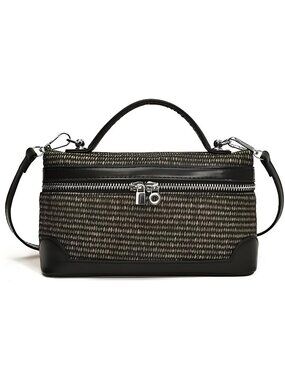 Woven Crossbody Bag for Women L19 Pouch Top-Handle Pu Leather Bag Designer